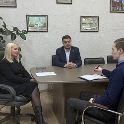 Состоялась рабочая встреча председателя Совета молодых ученых города с заместителем мэра Благовещенска